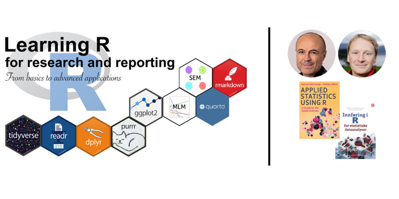 Learning R for research and reporting: From basics to advanced applications
